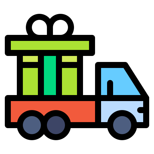 camión de reparto icono gratis