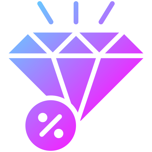 Diamond Generic Flat Gradient icon