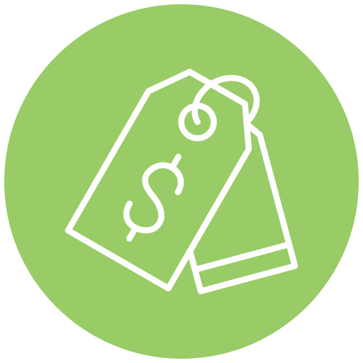etiqueta de precio icono gratis
