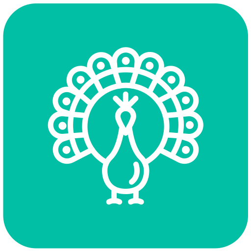 pavo real icono gratis