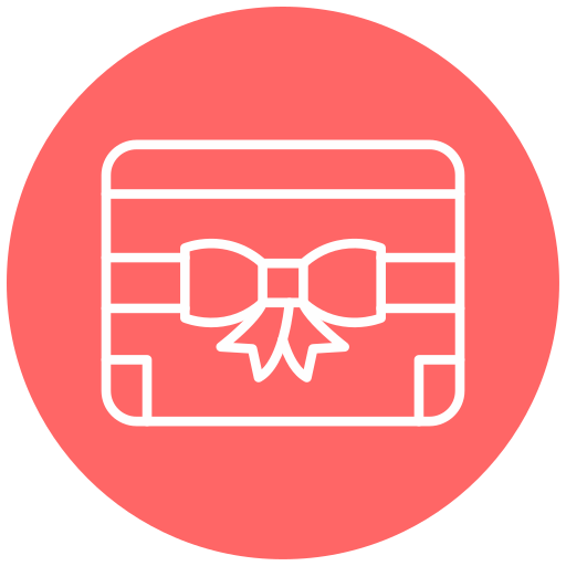 Gift card Generic Flat icon