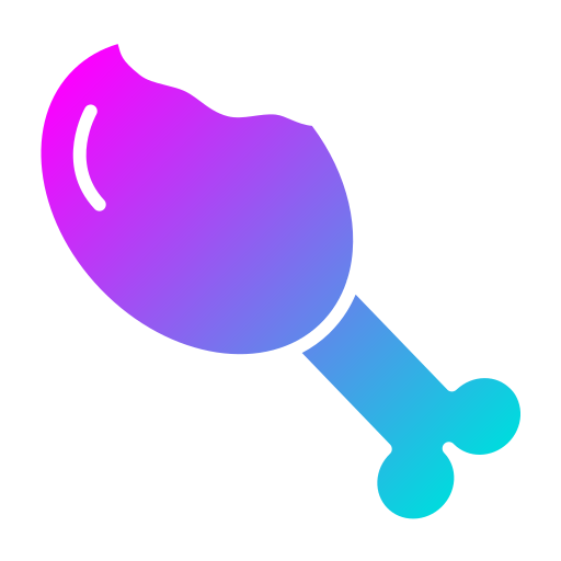 pierna de pollo icono gratis