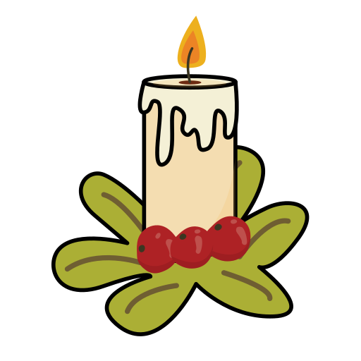 Candle Generic Outline Color icon