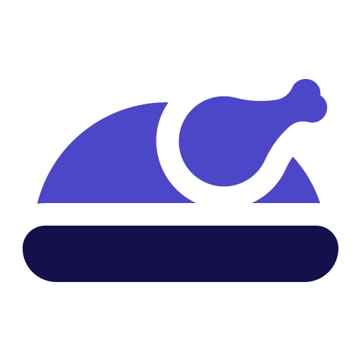 Roast chicken Generic Blue icon