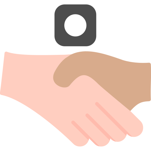 apretón de manos icono gratis