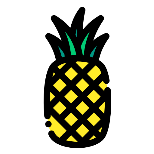 Pineapple Generic Outline Color icon