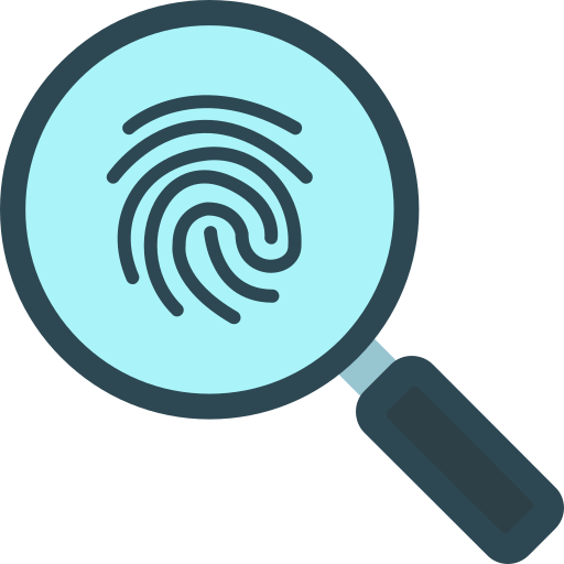 Fingerprint searching - Free security icons