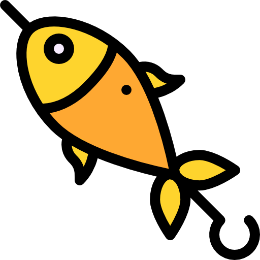 Fish Detailed Rounded Lineal color icon