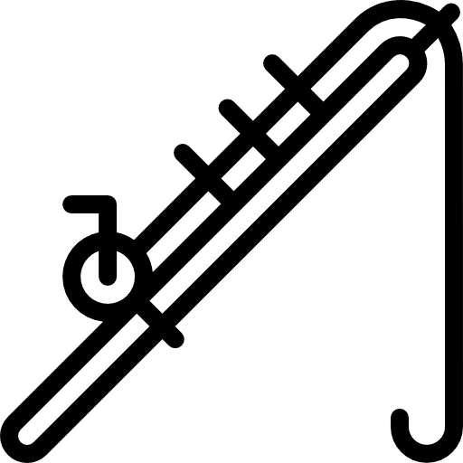 caña de pescar icono gratis