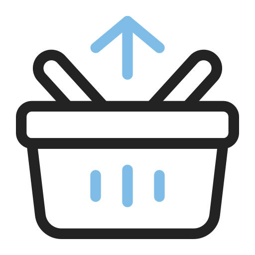 cesta de compras grátis ícone