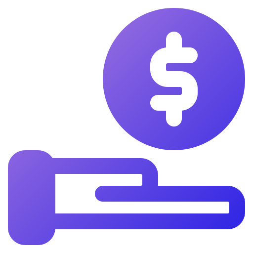 pago en efectivo icono gratis