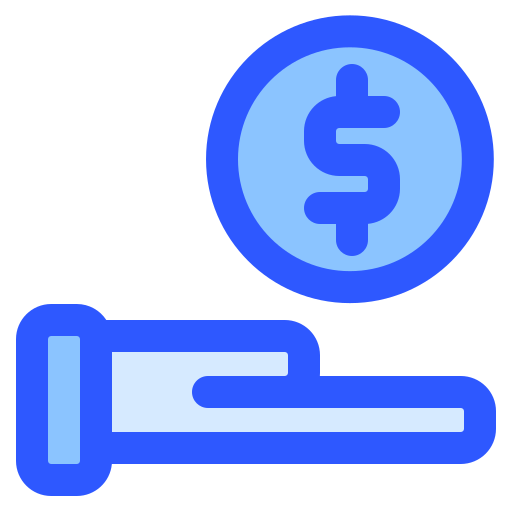 pago en efectivo icono gratis