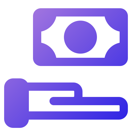 pago en efectivo icono gratis