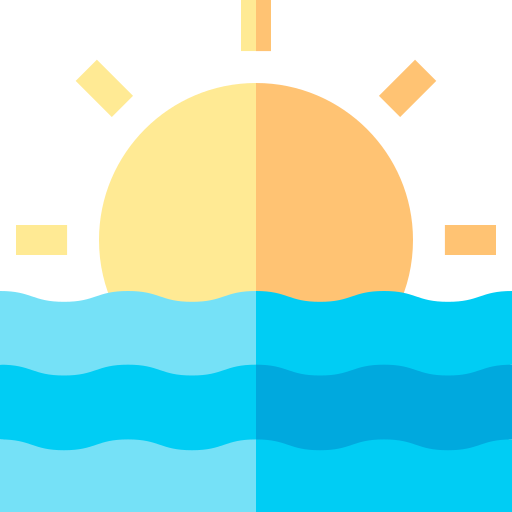 Sea Basic Straight Flat icon