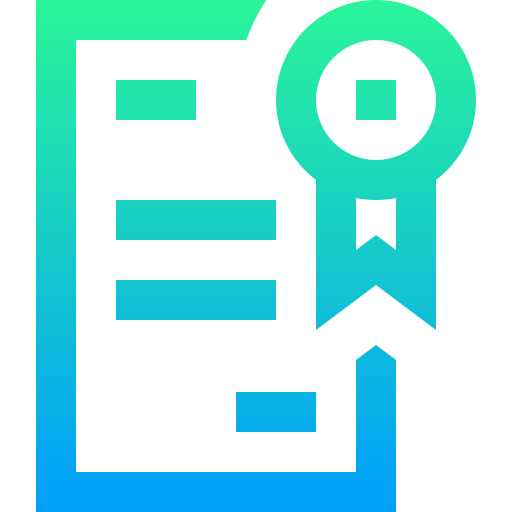 certificado icono gratis