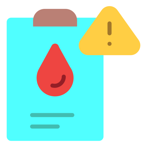 prueba de sangre icono gratis