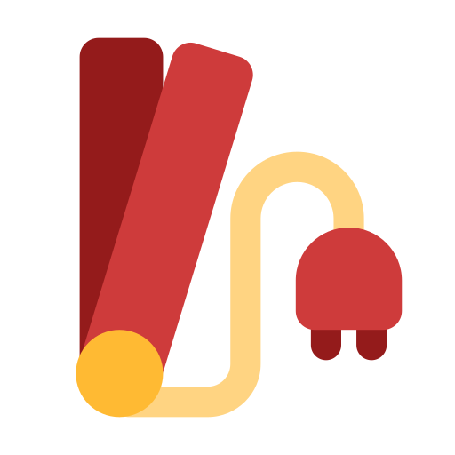 plancha de pelo icono gratis