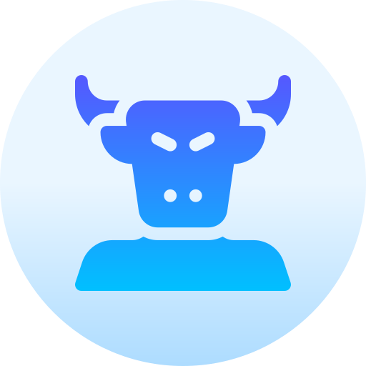 Minotaur Basic Gradient Circular icon