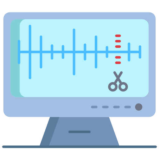 edición de música icono gratis