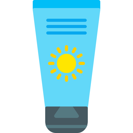 crema solar icono gratis