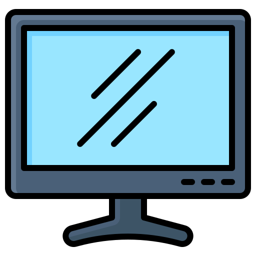 Monitor Generic Outline Color icon