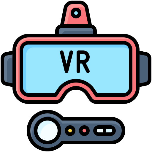 Virtual Reality Generic Outline Color Icon