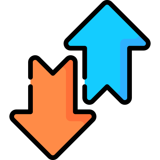 Up and Down free icon Up and Down free icon