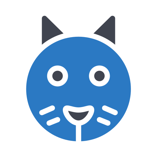 Cat Generic Blue icon