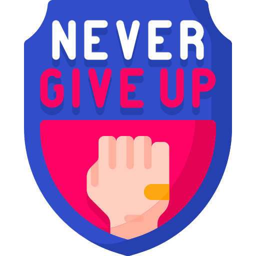 Never Give Up free icon