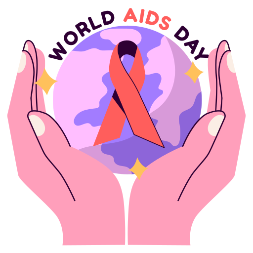 World Aids Day Logo With Text, Aids Day, Aids Logo, Aids Ribbon Vector PNG  and Vector with Transparent Background for Free Download