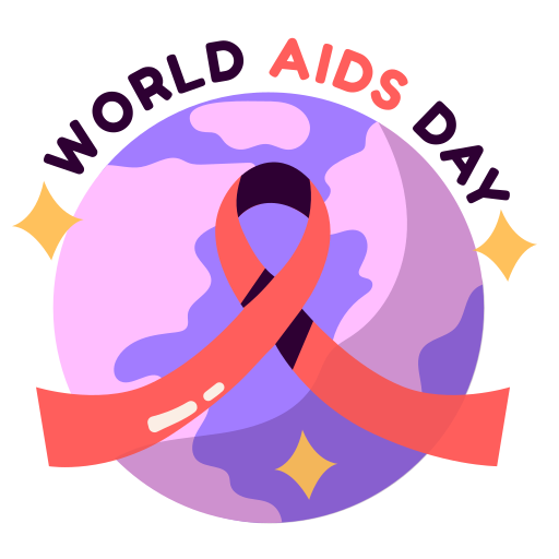 world aids day gratis sticker