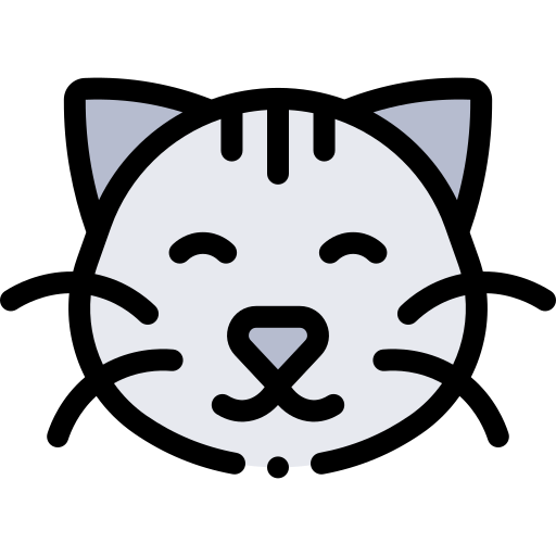 Cat Detailed Rounded Lineal color icon