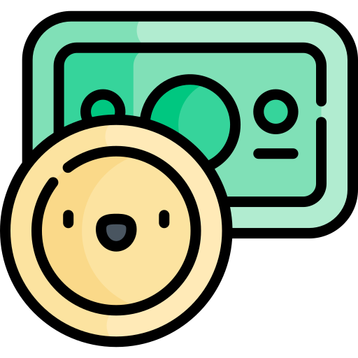 Символ доллара в черном овале бесплатно иконка