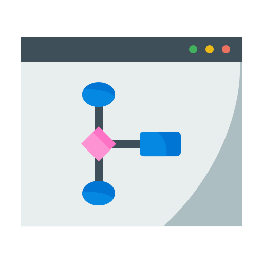 diagrama de flujo icono gratis