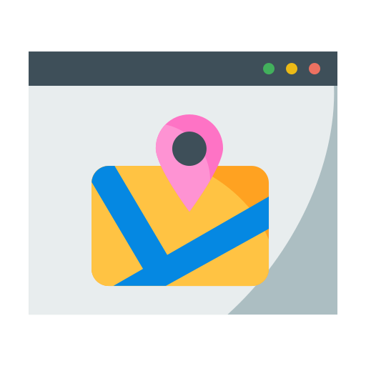mapa y ubicación icono gratis