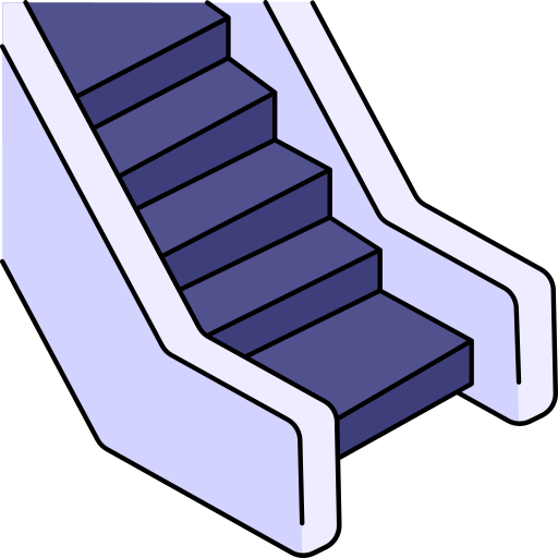 escalera mecánica icono gratis