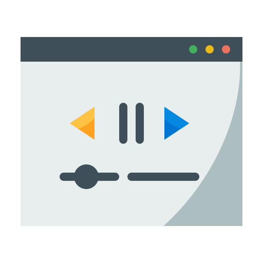 reproductor multimedia icono gratis