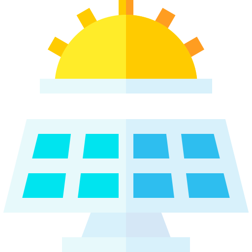 energía solar icono gratis