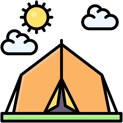 Camping Generic Outline Color icon