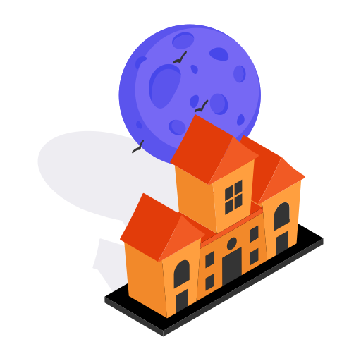 casa embrujada icono gratis