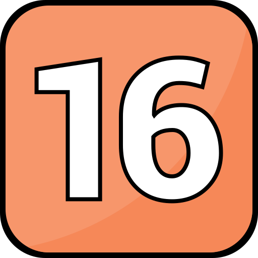 nummer 16 kostenlos Icon nummer 16 kostenlos Icon