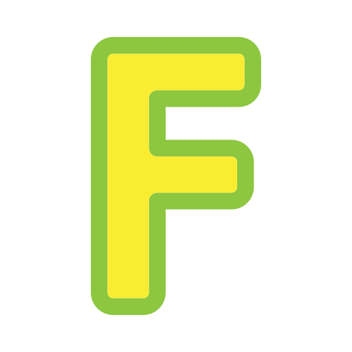 Letter f - Free education icons