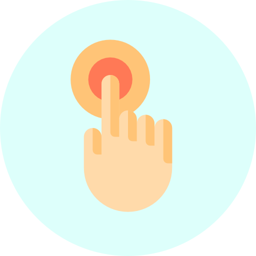 Tap free icon Tap free icon
