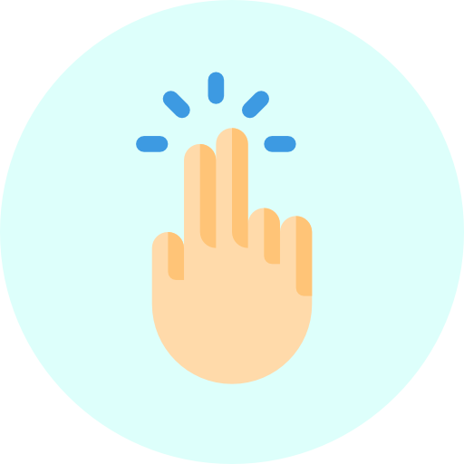 Tap free icon Tap free icon