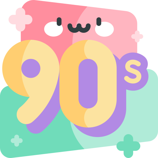 años 90 icono gratis