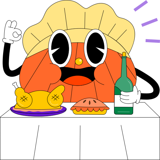 Thanksgiving free sticker Thanksgiving free sticker