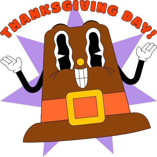 thanksgiving gratis sticker