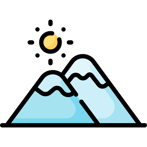 Mountains Special Lineal color icon