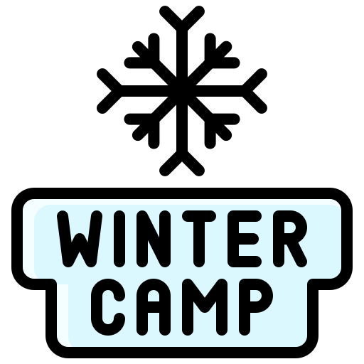 winter camp icono gratis