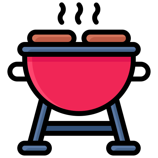 BBQ Generic Outline Color icon